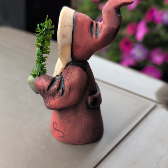 Vintage Allyson Nagel 1994 Santa Figurine Statue 4" Tall Christmas Holiday - Picture 2 of 4